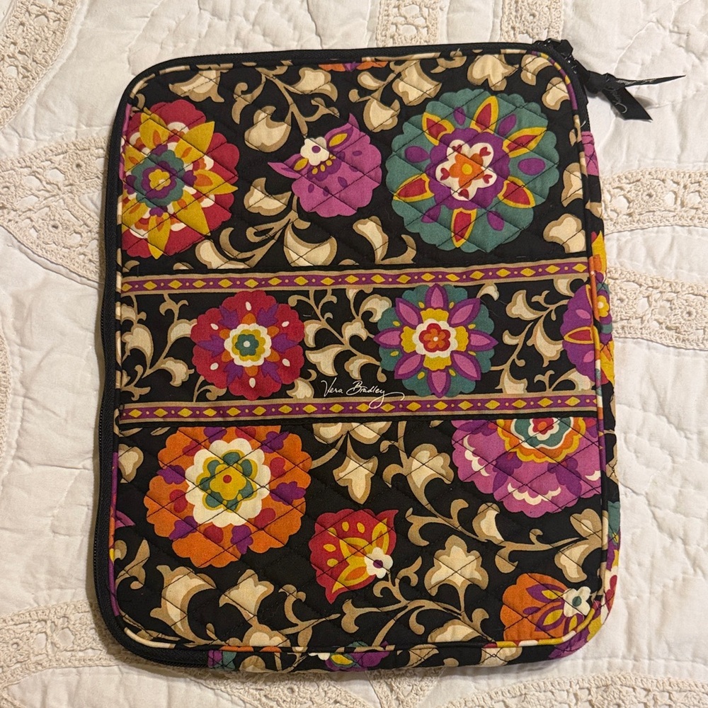 Vera Bradley tablet/e-reader sleeve in the retired "Suzani" pattern.